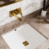 Встраиваемый смеситель WasserKRAFT Sauer 7130, для раковины, золотой, 20 см х 19 см