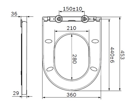 C707858WH Spirit V2.0 сиденье для унитаза slim wrap-over, микролифт