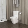 Унитаз GR-4450SQ (605*380*825) напольный, безободковый,СМЫВ ТОРНАДО БЕСШУМНЫЙ, 2 места