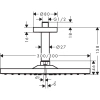 Верхний душ Hansgrohe Raindance E 300 1jet 26250140