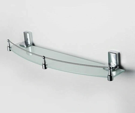 Полка стеклянная с бортиком WasserKraft Leine K-5044