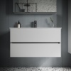 UR90W Тумба без раковины для раковины SANCOS подвесная URBAN 2я 90 бел.глянец
