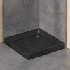 Поддон для душа квадратный керамический RGW CR B Черный 900x900