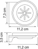 Мыльница WasserKraft Kammel K-8329white