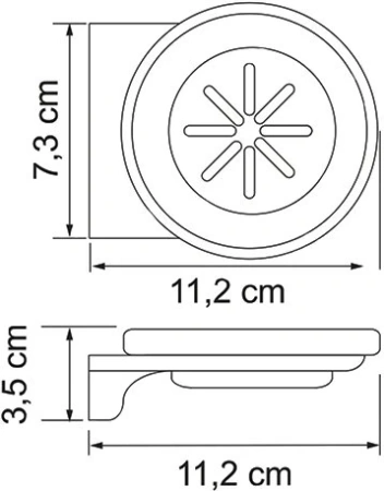 Мыльница WasserKraft Kammel K-8329white