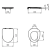 Сиденье для унитаза с микролифтом Ideal Standard I.Life A T467601