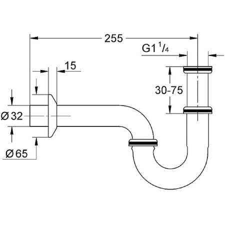 Сифон для раковины Grohe 28947000 Хром