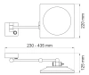 Зеркало WasserKraft K-1008 с LED-подсветкой, 3-х кратным увеличением