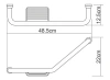Поручень для ванны WasserKraft K-1077Left
