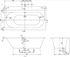 Квариловая ванна Villeroy&Boch Oberon 190x90 UBQ199OBE2V-01 без гидромассажа
