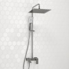 Душевой гарнитур WasserKRAFT "A177", вертикальный, покрытие хром