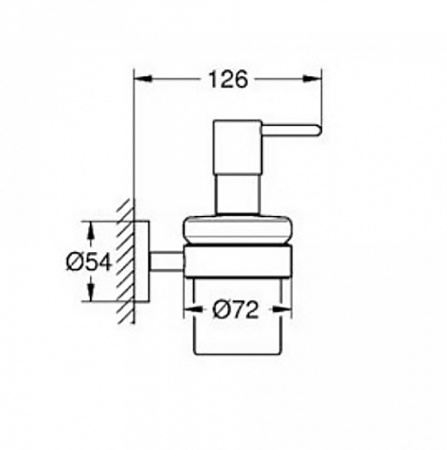 Дозатор для жидкого мыла Grohe Essentials 40448001 Хром