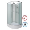 Душ.каб. NG-33194-14LBKT (1100х900х2100-2400) средний поддон (26см) стекло МАТОВОЕ 4 места