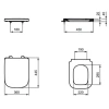 Сиденье для унитаза с микролифтом Ideal Standard I.Life A T453101