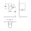 Полупьедестал Grohe Euro Ceramics 39201000, фарфор, глубина 32,2 см