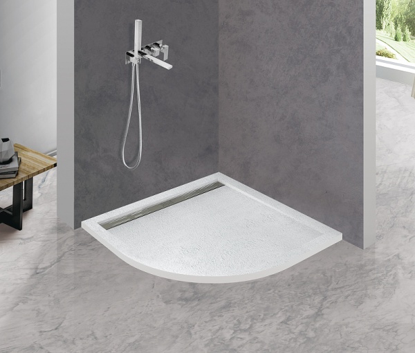 Душевой поддон из искусственного камня Cezares Tray AS 80x80 TRAY-AS-R-80-30-W Белый
