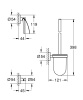 Набор аксессуаров для ванной Grohe Essentials 40407001 Хром