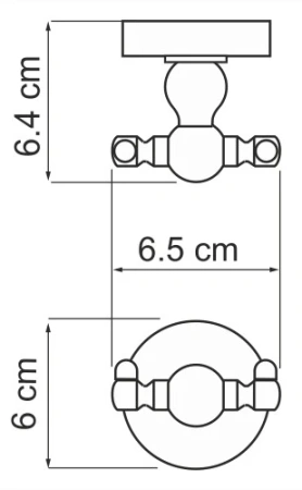 Крючок двойной WasserKraft Aland K-8523D