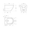 Биде подвесное BelBagno SFERA-R BB046BH