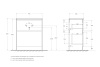 База под раковину напольная BelBagno KRAFT39-700/390-2C-PIA-RT Rovere Tabacco