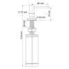 Встраиваемый дозатор для мыла WasserKraft K-1499