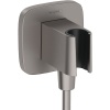 Шланговое подключение Hansgrohe FixFit Q 26887340 Шлифованный черный хром