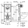 Инсталляция для унитаза Grohe Rapid SL 38722001 с кнопкой смыва, альпийский белый