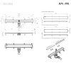 W01SC-U11-090-04BM MasterFlow Трап для душа линейный универс затвор Tile 90см цвет черн мат