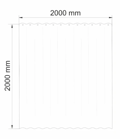Штора для ванной WasserKraft Lossa SC-81102
