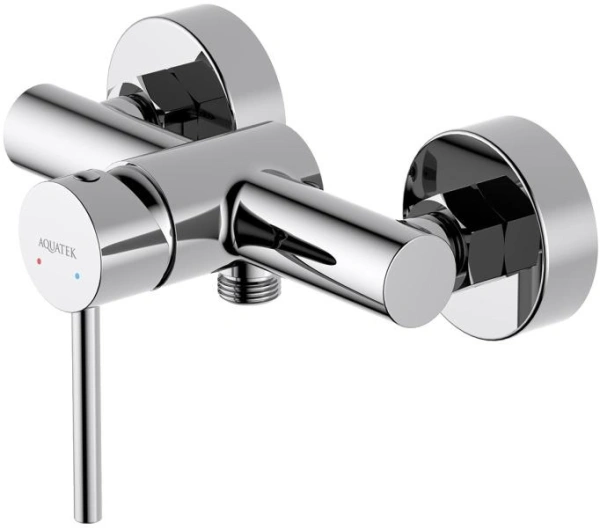 Смеситель для душа Aquatek AQ1332CR, вертикальный, рычажный, экономичный режим, хром