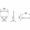 Сиденье для душа Ravak Ovo B II Clear B8F0000051 Прозрачное Нержавеющая сталь